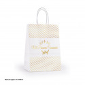 Portafoto dorato con sacchetto regalo per la comunione e adesivo personalizzato