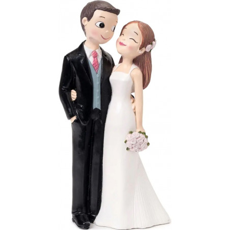 Figura per torta nuziale sposi innamorati