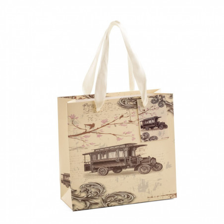 Coltello con manico in legno in borsa vintage regalo