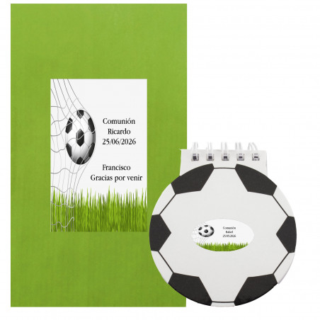 Quaderno sportivo da calcio personalizzato