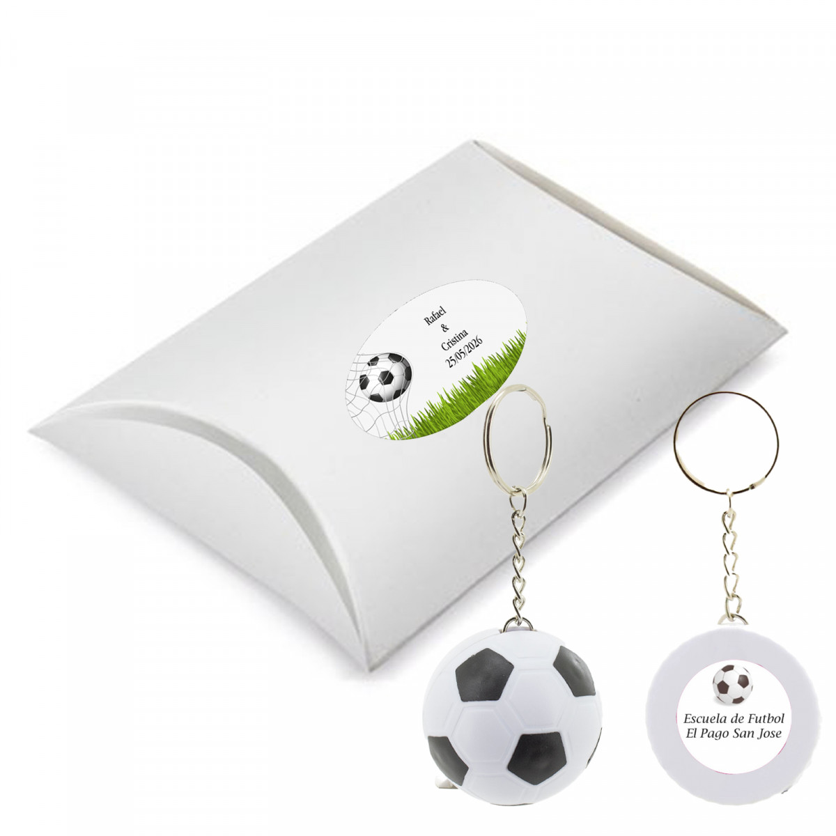 Portachiavi A Forma Di Calcio Per Ragazze - Regalo Natale Per Amanti Del Calcio In Acciaio Inox