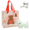 Accessori per manicure in astuccio a forma di cagnolino con borsa