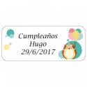 Matite colorate con fogli da colorare in scatola con adesivo personalizzato per compleanni di bambini