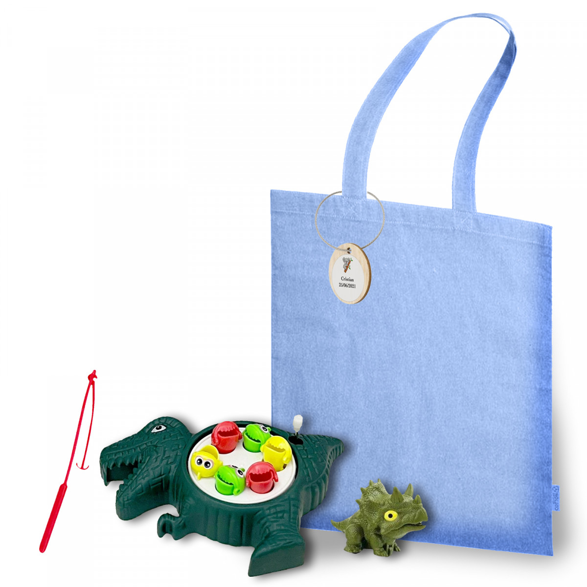 Tacobear Gadget Compleanno Bambini Dinosauri – Set 59 Pezzi: Quaderni, Penne, Timbri, Portachiavi, Adesivi E Figure Fosforescenti – Bomboniere E Regalini