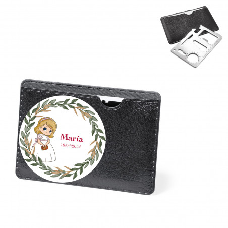 Multitool da regalare in comunione con adesivo da bambina