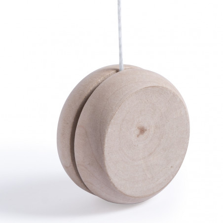 Yo-yo di legno personalizzato per comunione con busta kraft verde