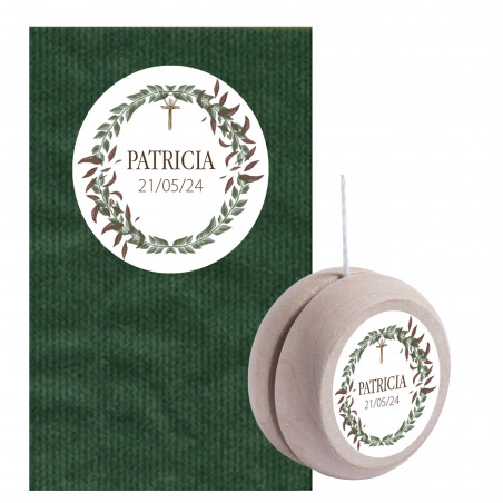 quaderno anelli post fogli più penna per scrivere busta kraft verde adesivo personalizzato per matrimoni