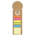 Righello di cartone con post-it personalizzato con adesivo di comunione per bambina