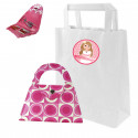 Accessori per manicure con borsa bianca e adesivo di comunione