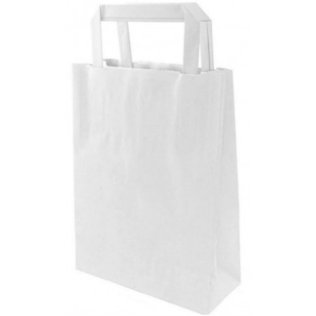 Accessori per manicure a forma di borsa con sacchetto bianco e adesivo per comunione