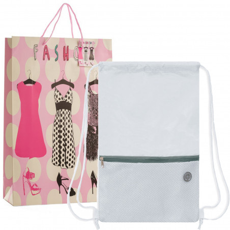 Zaino sacco bianco da regalare a una donna