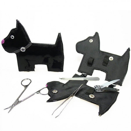 Accessori per manicure in astuccio a forma di cane per eventi