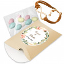 Bracciale infinito in oro con confetti alle mandorle in regalo