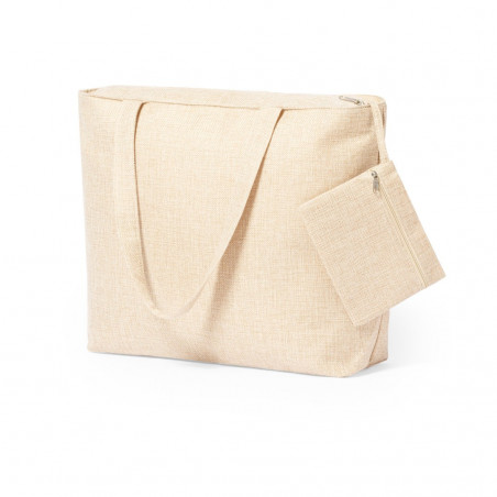 Borsa e beauty case con portachiavi a cuore