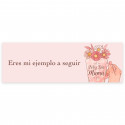 Adesivo personalizzato per la festa della mamma dettagli 6x2 cm