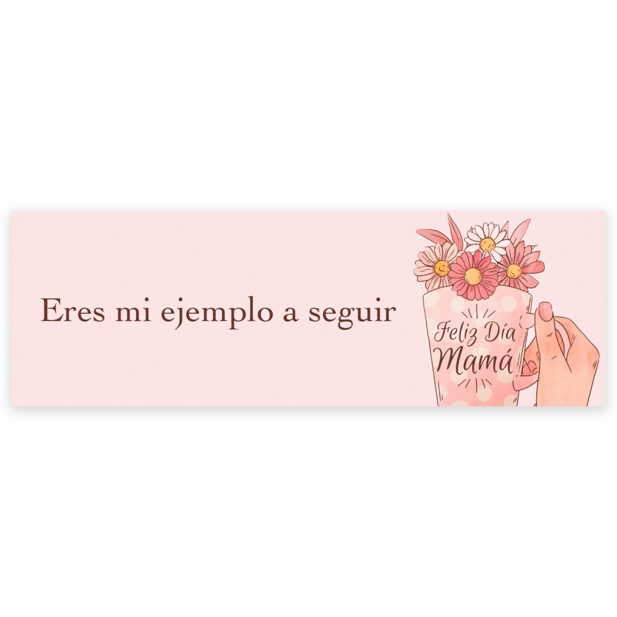 Adesivo personalizzato per la festa della mamma dettagli 6x2 cm