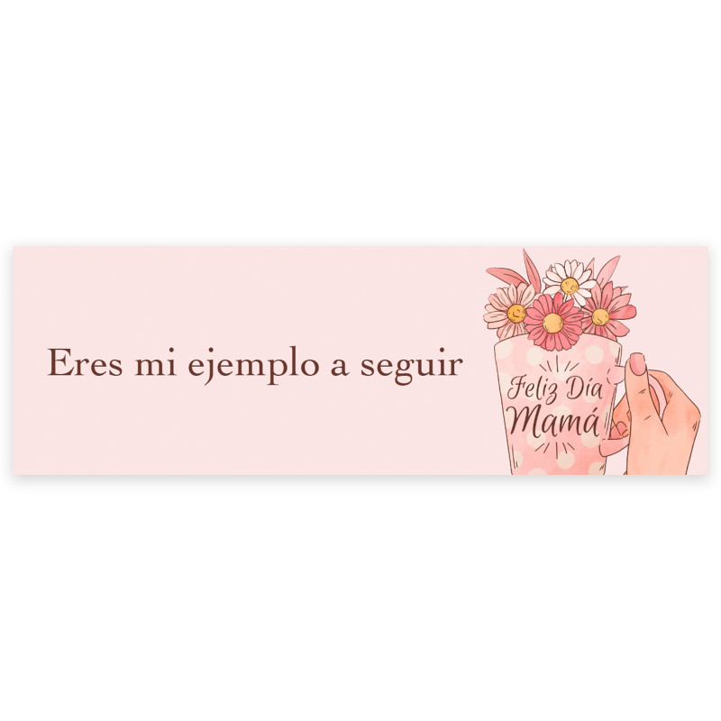 Adesivo personalizzato per la festa della mamma dettagli 6x2 cm