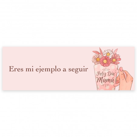 Adesivo personalizzato per la festa della mamma dettagli 6x2 cm