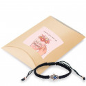 Bracciale mano di Fatima in scatola con adesivo personalizzato per dettagli giorno della madre