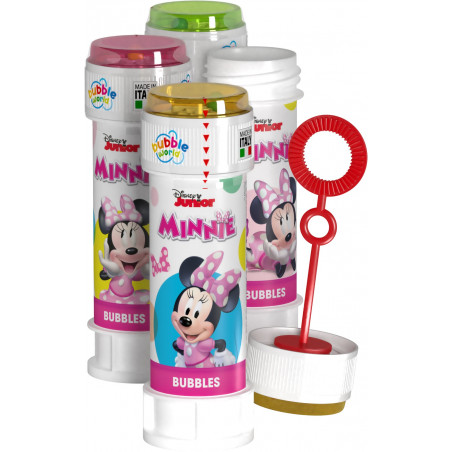 Creatore di bolle di sapone di Minnie Mouse con barattolo di caramelle personalizzato per i compleanni