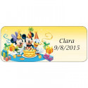 Pompon di minnie mouse con barattolo di caramelle personalizzato per il compleanno