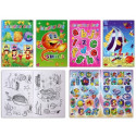 Libro da colorare con adesivi e matite colorate per regali economici per bambini