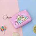 Borsa kawaii rosa con chiusura a cerniera per dettagli di eventi e feste