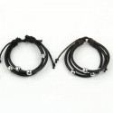 Bracciale in pelle con decorazioni con custodia per comunione