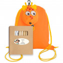 Colori con custodia adesiva personalizzata su zaino giraffa per bomboniere per bambini