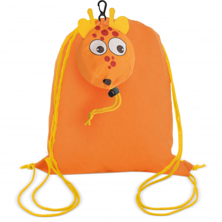 Colori con custodia adesiva personalizzata su zaino giraffa per bomboniere per bambini