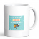 Tazza personalizzata con adesivo con messaggio