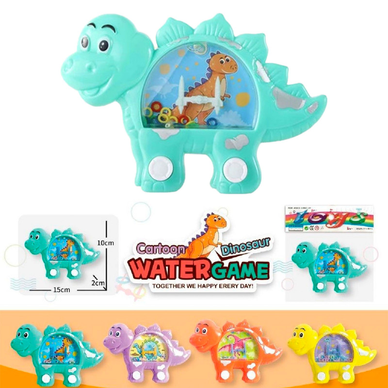 Gioco di infilare anelli in acqua a forma di dinosauro