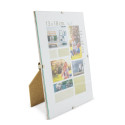 Cornice portafoto senza cornice per regali per gli ospiti in una borsa regalo e adesivo personalizzato