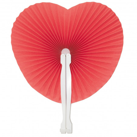 Ventaglio a forma di cuore con protezione per il tallone in scatola personalizzata
