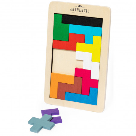 Puzzle tetris per bambini in legno con sacchetto regalo