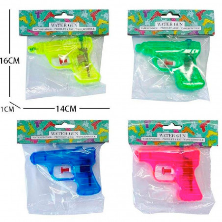 Pistola ad acqua per bambini in borsa regalo e adesivo personalizzato
