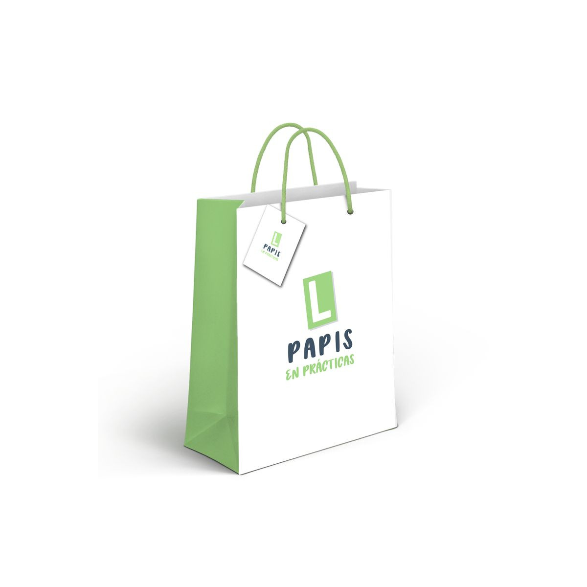 Borsa di carta "papis in pratica"