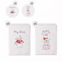 Set di 10 buste di dimensioni 13x16 con gattini e messaggi d'amore