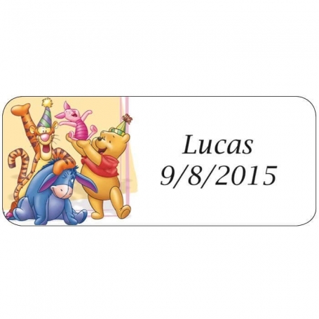 Etichette per bambini Winnie the Pooh