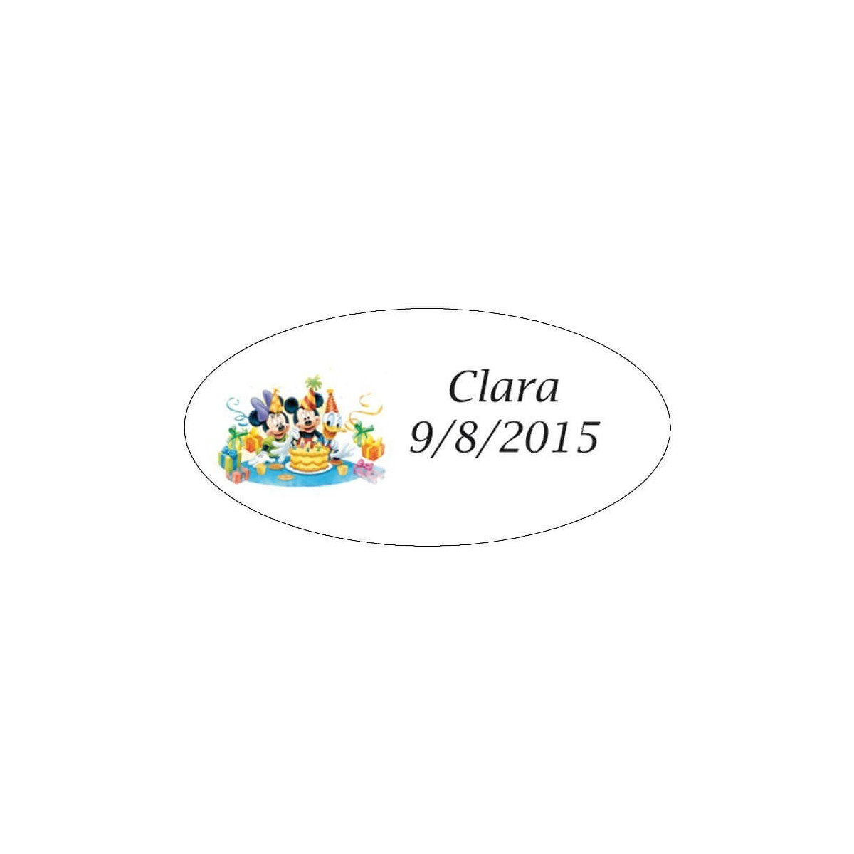 Etichette per bambini di Topolino