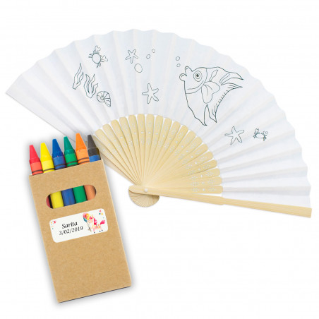 Ventilatore da colorare con colori personalizzati