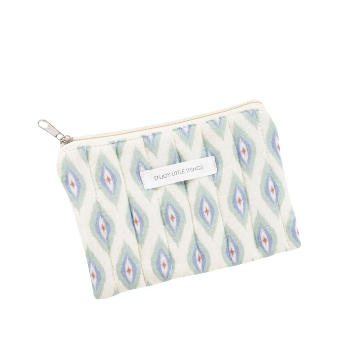 Necessaire in cotone con disegni geometrici