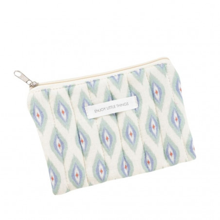 Necessaire in cotone con disegni geometrici