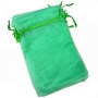 Borse economiche in organza verde chiaro 13x17