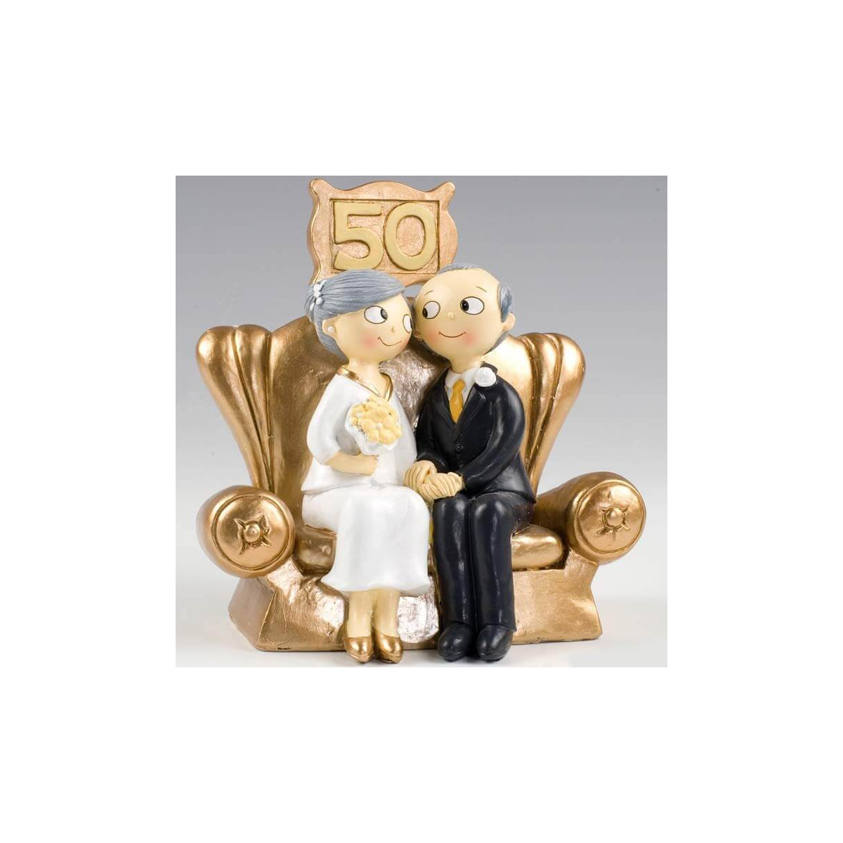 Figure per torte di nozze d'oro originali