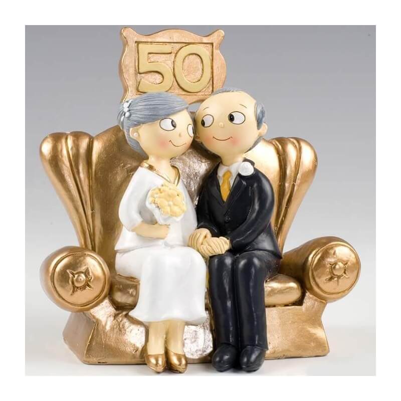 Figure per torte di nozze d'oro originali