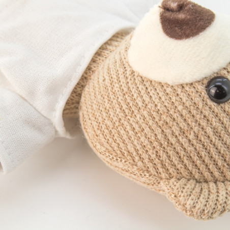 Orsetto di peluche piccolo di 20 cm con corda per appendere