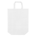 Borsa in TNT bianca con doppio manico 35x39 per dettagli