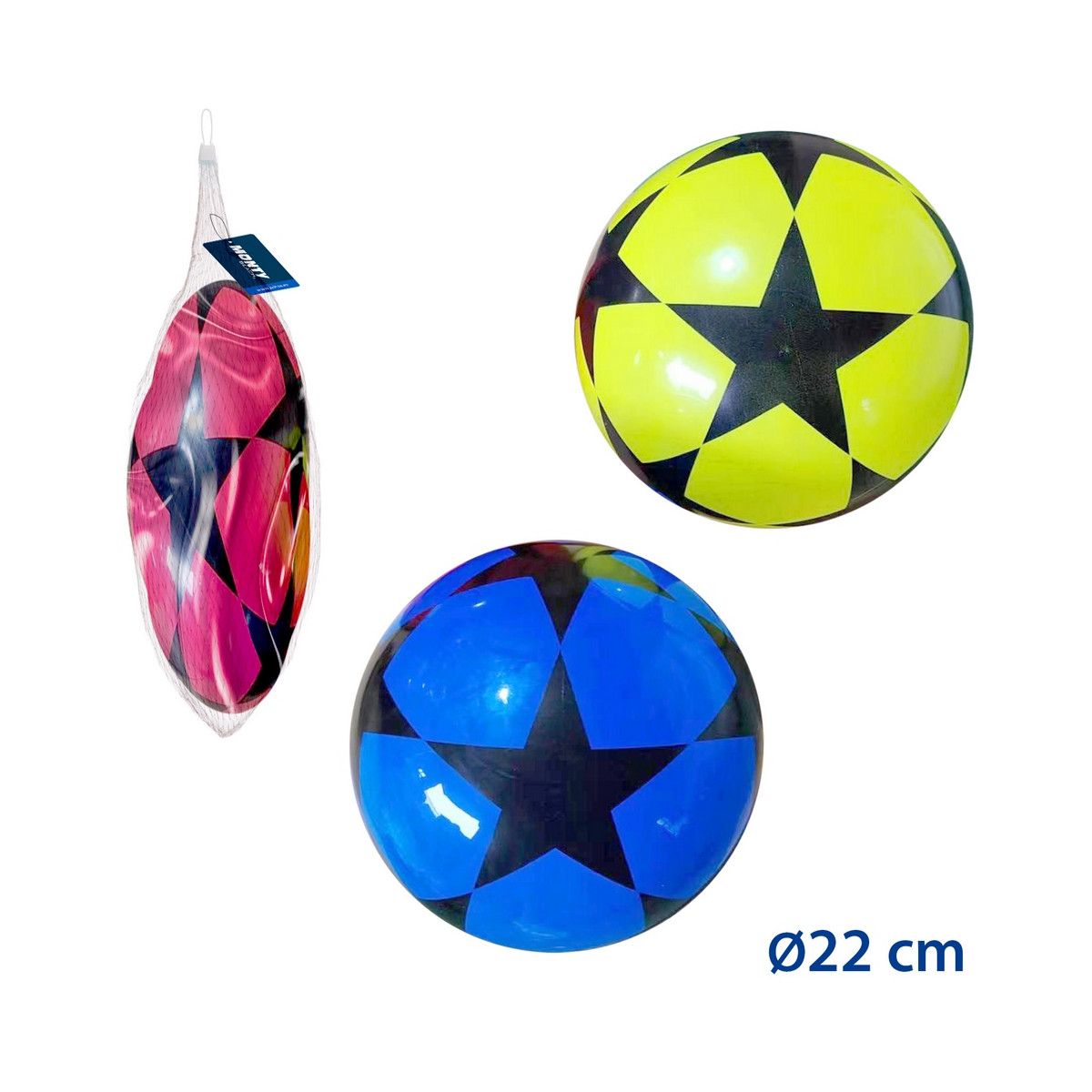 Palla in PVC con design a stella