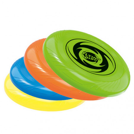 Frisbee colorati da 25 cm per bambini dettaglio